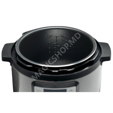 Aparat de gătit multifuncțional sub presiune Gorenje MC6MBK, Oțel inoxidabil